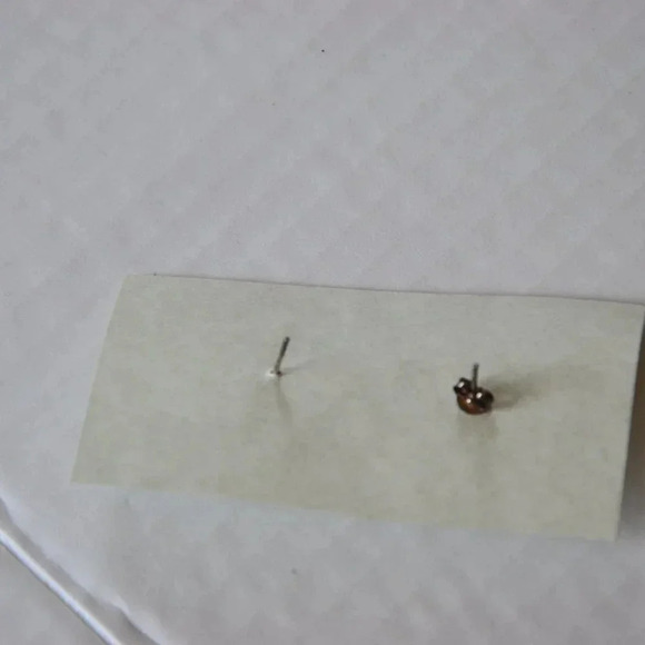 Off-Round  Pearl Earrings - Picture 3 of 4